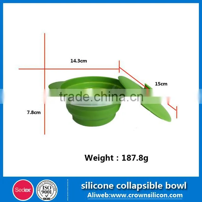 Unbreakable Kitchenware Silicone Collapsible Bowl