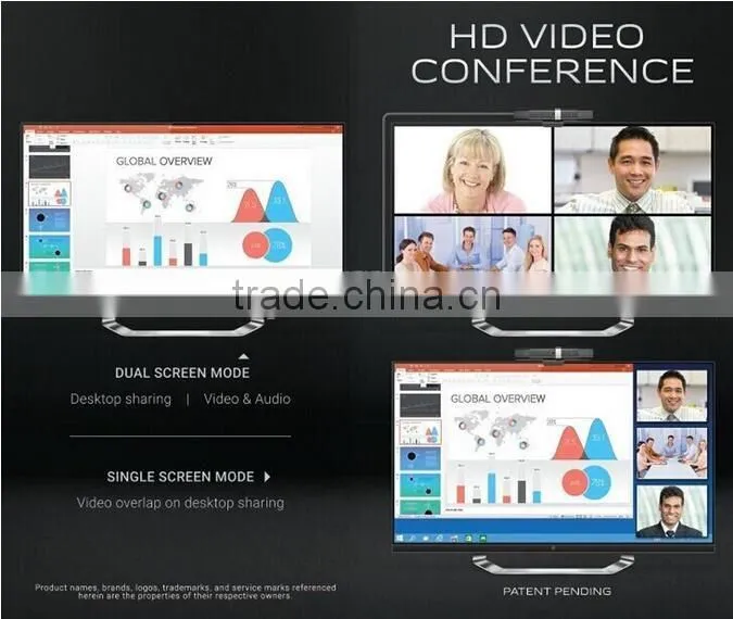 Newest Window10/Andorid TV Box HD6 5MP 1080P Video Conference 2.4G Wifi BT4.0 Built-in HD AF Camera&Dual HD Output HD6I TV BOX