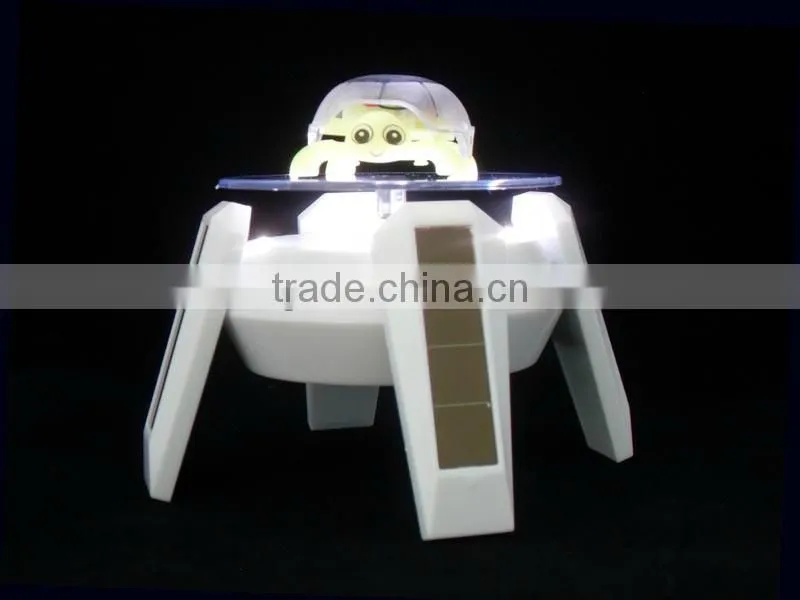 Rotating Solar Display Turntable With LED Light