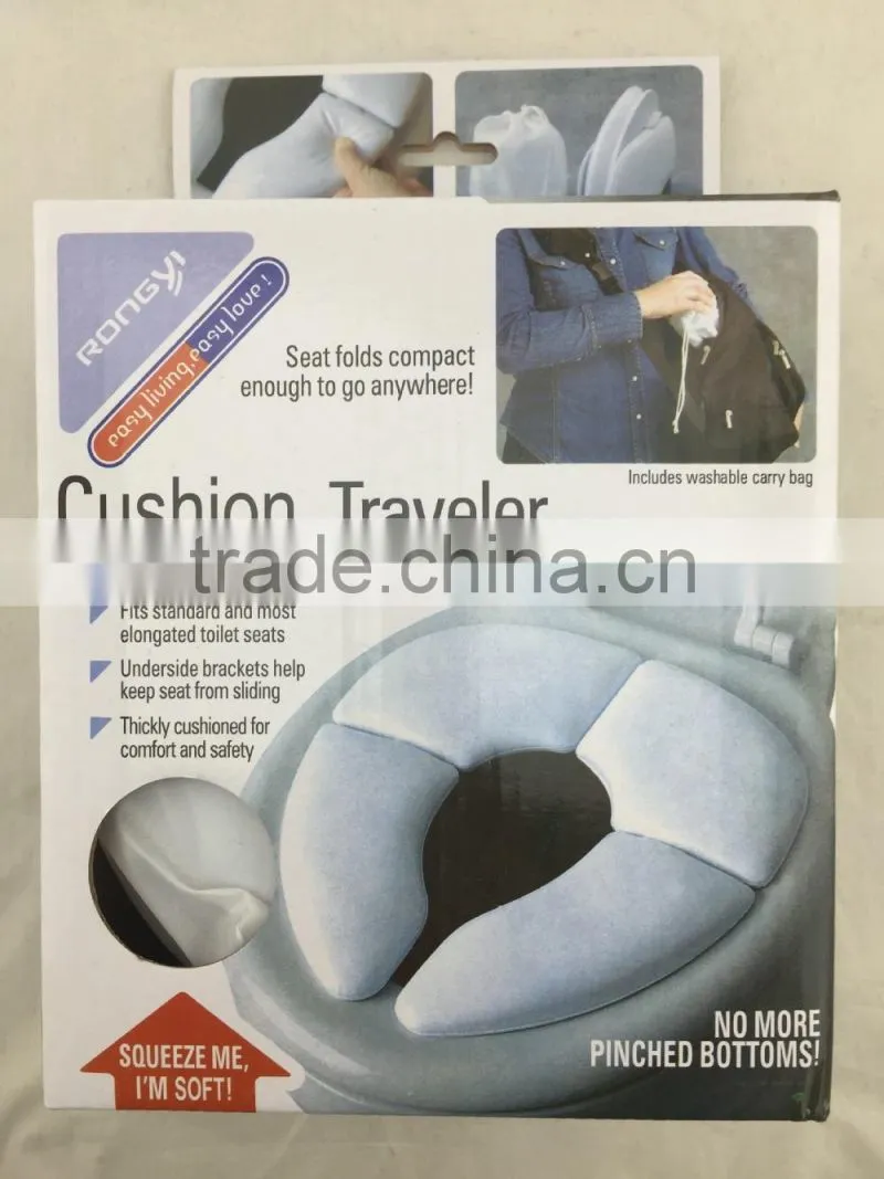 Cushion Traveler/Folding Padded Potty Seat/Cushion Toilet Seat