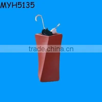 Square ceramic umbrella stand