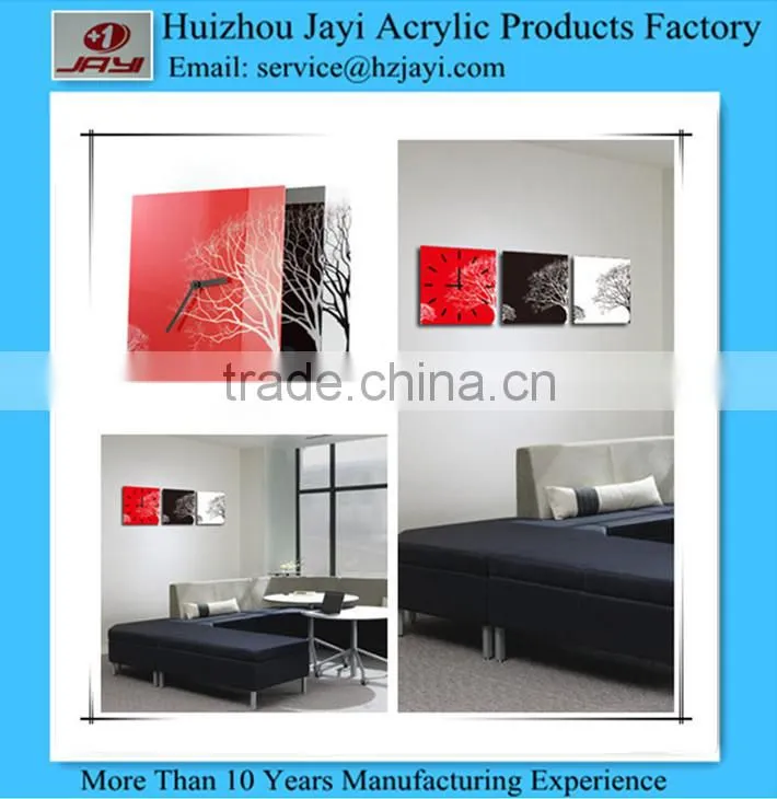 Hot! Wholesale acrylic promotional wall clock, clock wall China supplier, acrylic 9 inch wall clock