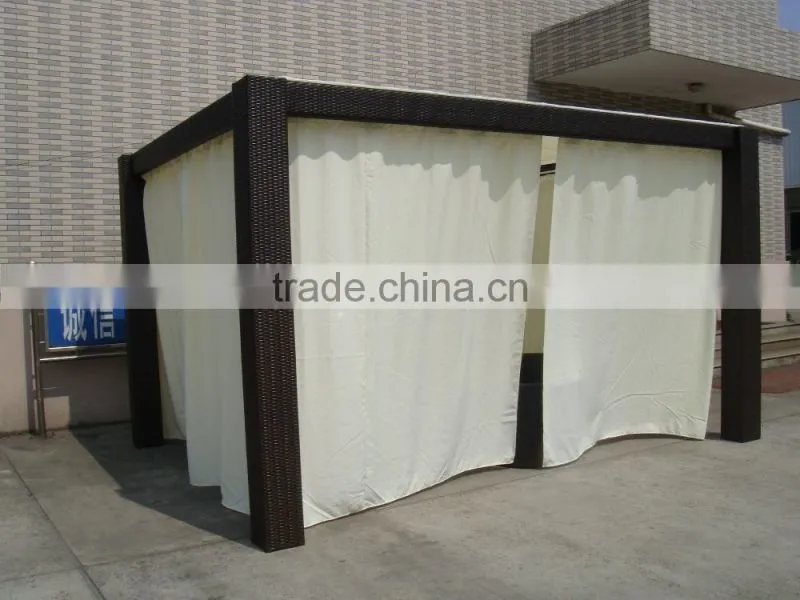 Poly rattan gazebo