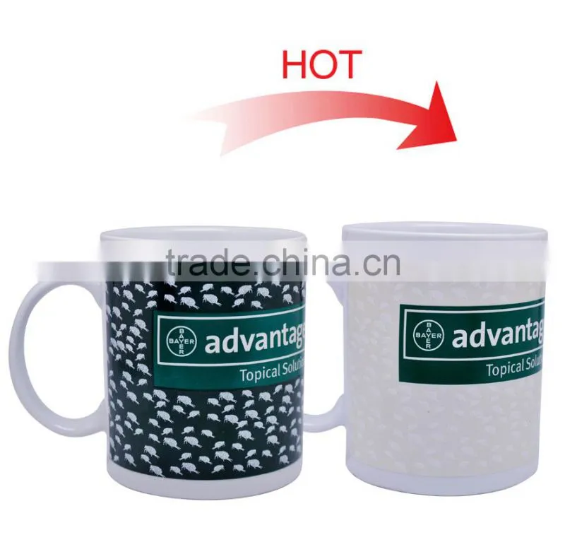 Eco-Friendly Ceramic Partially Color Changing Mug