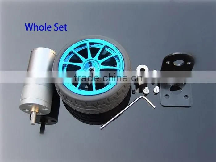 JGA25-370 6V 50rpm 100rpm 150rpm 200rpm 300rpm DC Gear Motor Whole Set for Intelligent Vehicle or Robot