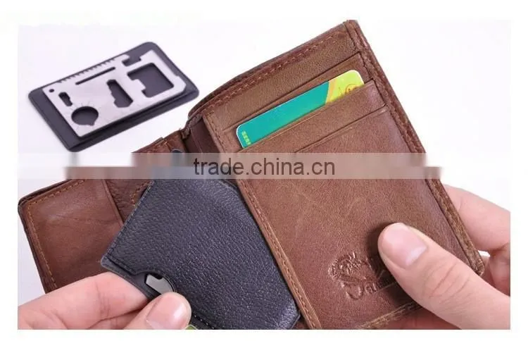 Very useful outdoor camping 15 in 1 credit card multi tool Military card knife