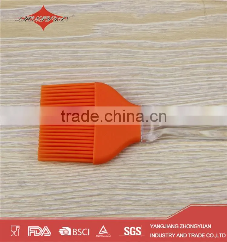ZY-E3076B Custom design pastry tools plastic handle silicone brush