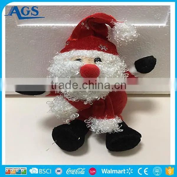 2017 new design christmas plush toy all kinds of plush pendant hot sale festival toy