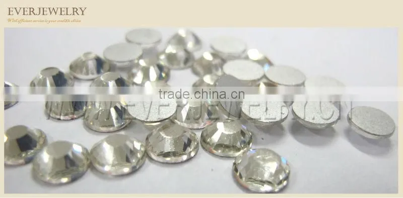 Flat back crystal rhinestone,Rhinestone flat back silver back