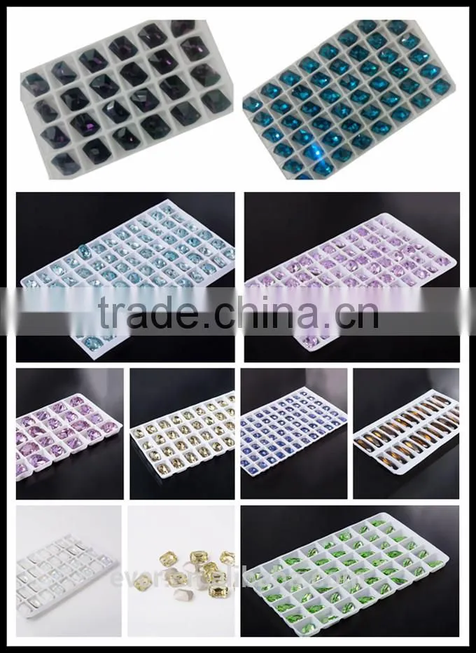 glass stone, crystal fancy stone without claw or with claw