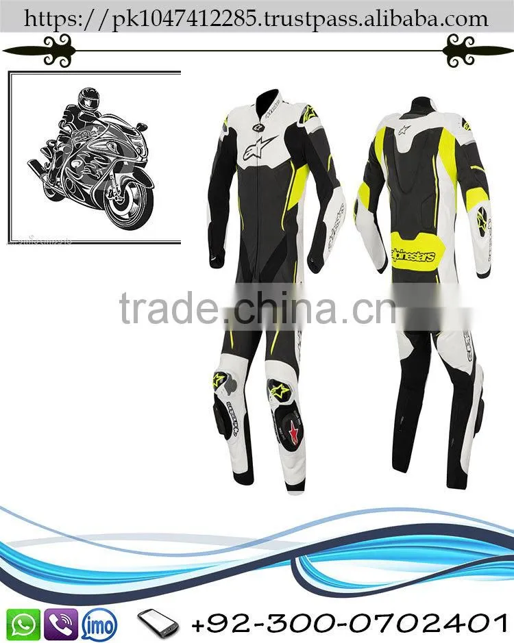 LEATHER SUIT MOTORCYCLE SUIT RACING MOTORBIKE JACKET TROUSER SUIT