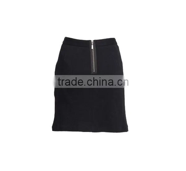 high-end fashion design women clothing white and black embroidered sex skirt