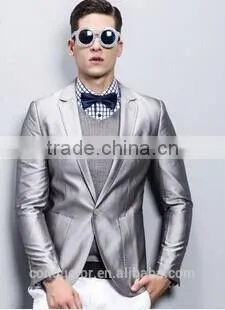 men's slim business suit gentleman checked suit SHT823