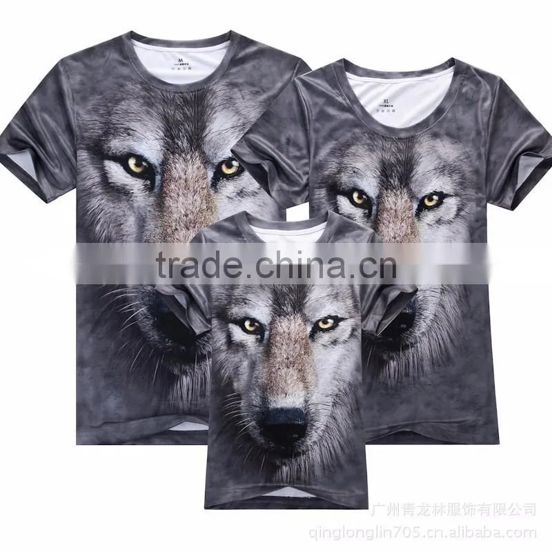 full over 3d printing high quality short sleeve summer t-shirt