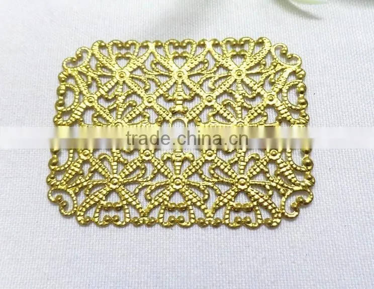 religious jewelry finding brass flower cross jewelry accessories hollow out metal cross garment accessories