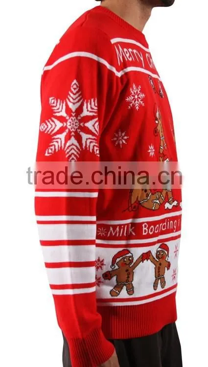Allover jacquard ladies clothing lighted christmas sweater