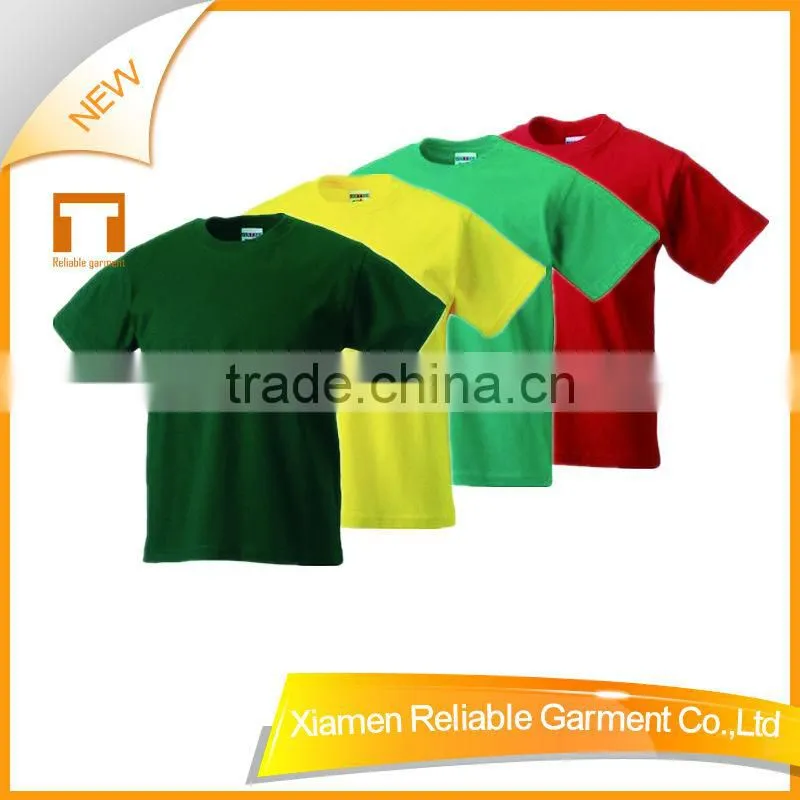 160GSM cotton plain white t shirts for kids with good quality