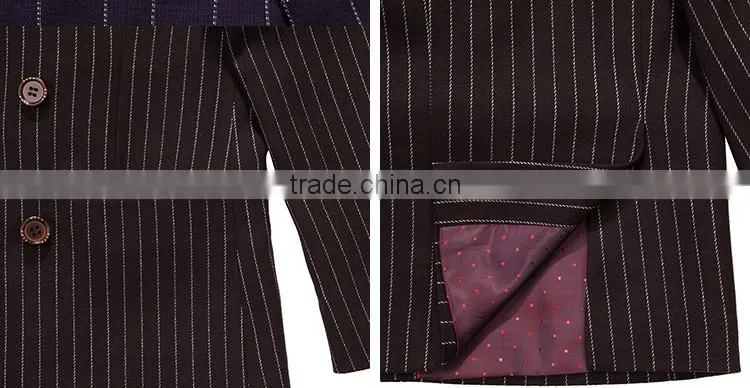 ELPA NXB 0062 Vertical Striped three pieces boys suits for show