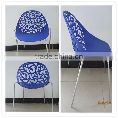 2015 new style modern cheap plastic stacking furniture plastic chair