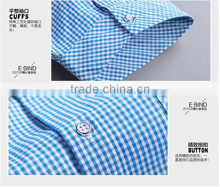 men short sleeve plaid boys casual cotton Hawaiian young fashionable elongated t shirt for men
