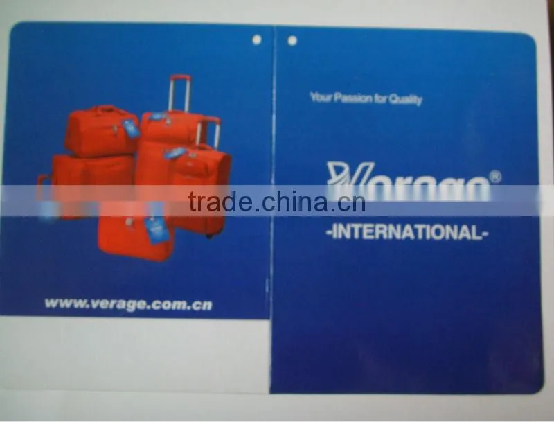 manufacturing! printing paper luggage tag