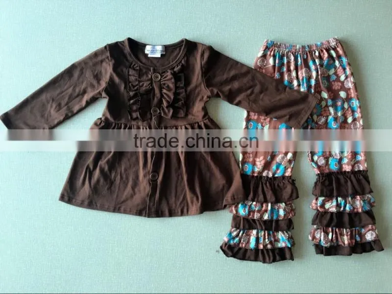girls boutique outfit remakes outfits wholesale children's boutique clothing brown dress matching floral pants