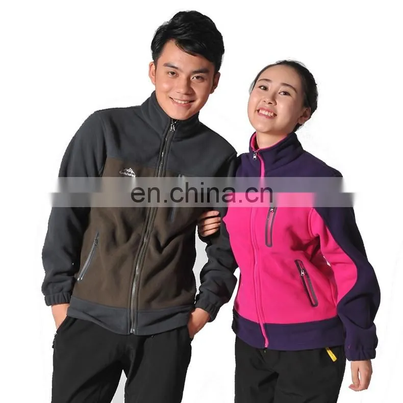 Custom logo micro polar fleece Jacket