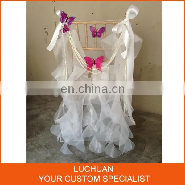 Wholesale Mullticolor Wedding Decoration Plastic Chair Cover