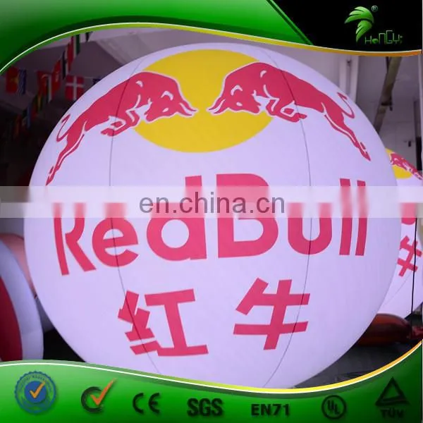 2.5m Helium Inflatable LED Balloon , White LED Lighting Balloon