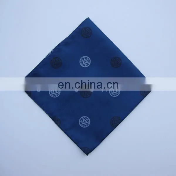 Red Polyester Pocket Square Custom Design