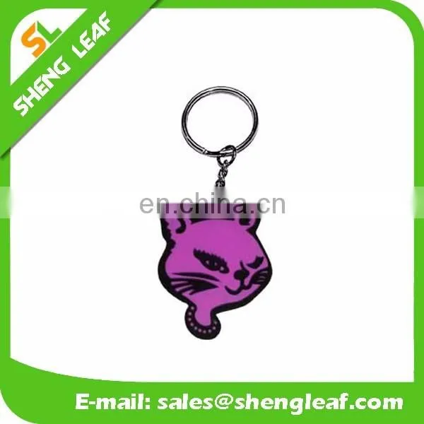 2016 new fashion cute soft pvc rubber keychain