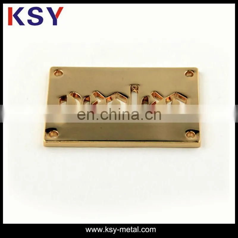Custom metal pin label with clothing