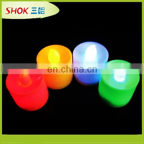 Beautiful in colors new design purple flashing led candle