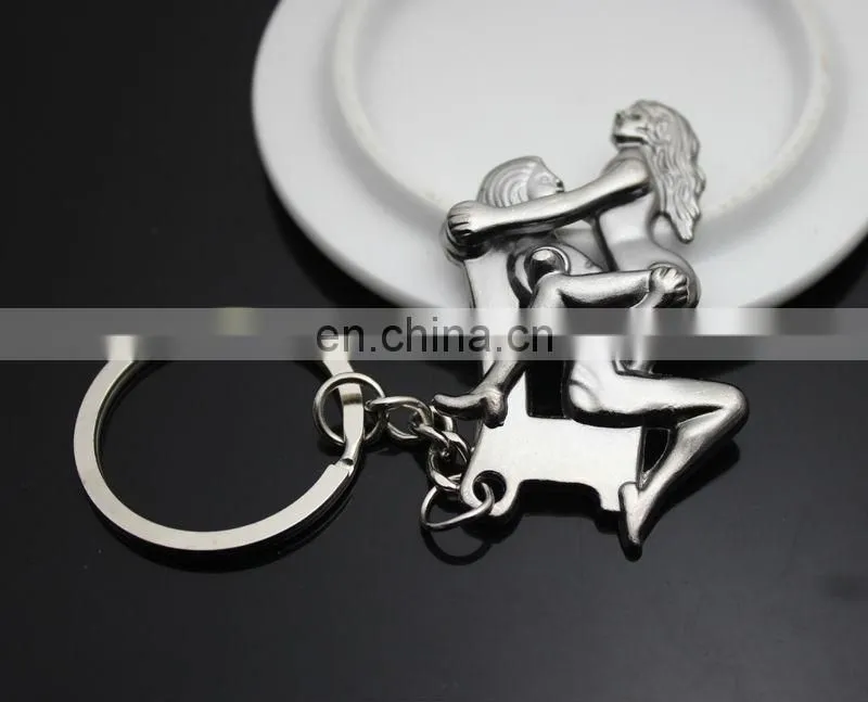 Sexy Funny Moveable Metal Toys Keychain