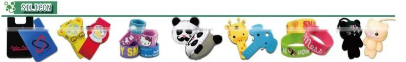 Custom printed full color funny silicone wristbands