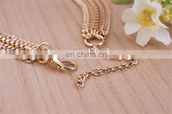 Newest style chain bracelet watch gold watch