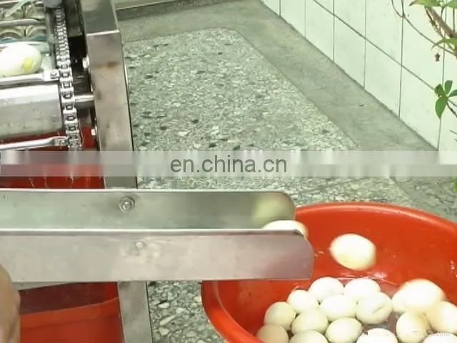 Automatic exported type boiled quail egg shell removal machine with factory price for sale