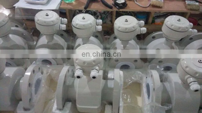 High accurate PTFE liner flowmeter with RS 232 output
