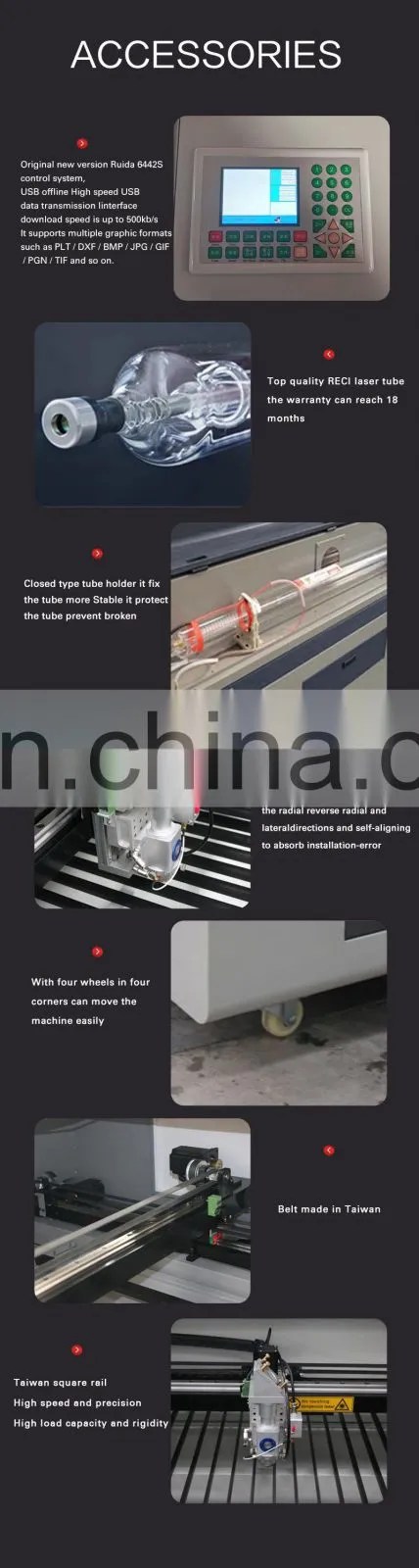HOT SALE Co2 laser cutting machine engraving for fabric rubber plywood glass acrylic CNC laser machine price