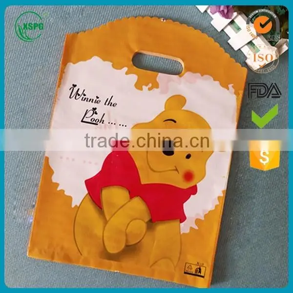 Cute Cartoon Ldpe Bag Printed with Die Cut Handle for Shopping