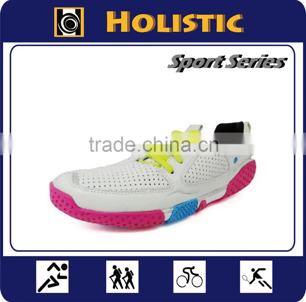 Good Quality Flexible Goat Skin Leather Running Shoes