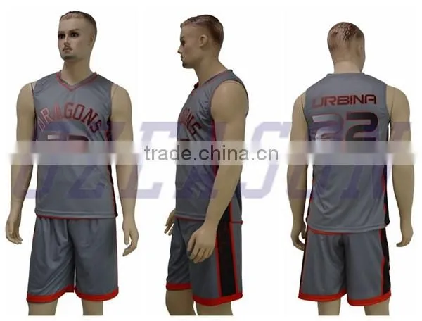 100% polyester mesh reversible dry fit basketball jerseys team uniforms