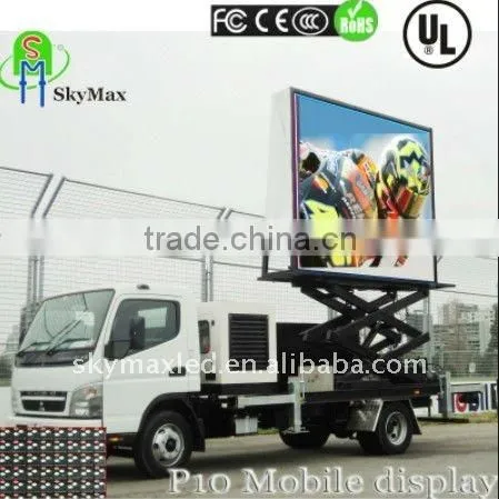 P10 outdoor advertising truck mobile led display