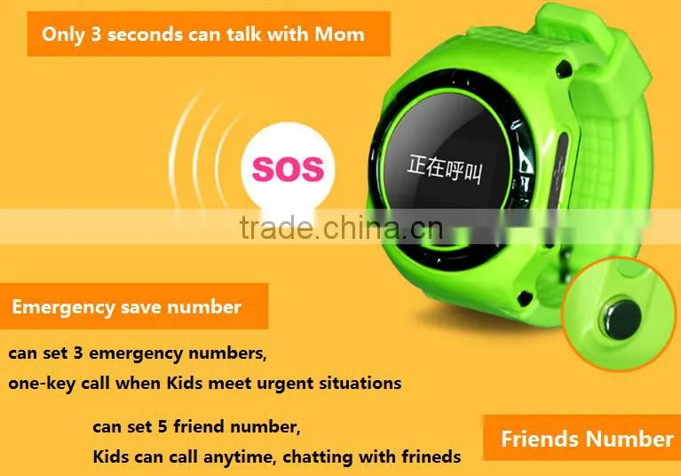 Blue,white, green ,Pink Color and OLED Display Type GPS Tracker Smart Watch