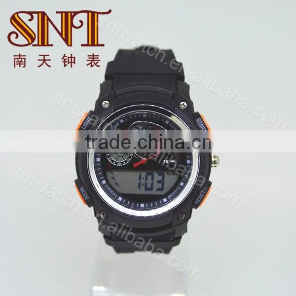 New fashion design dual time sport watch ana-digit watch