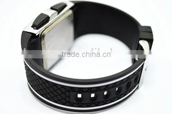 2014 Promotional popular fashion rubber men's LED watches for students