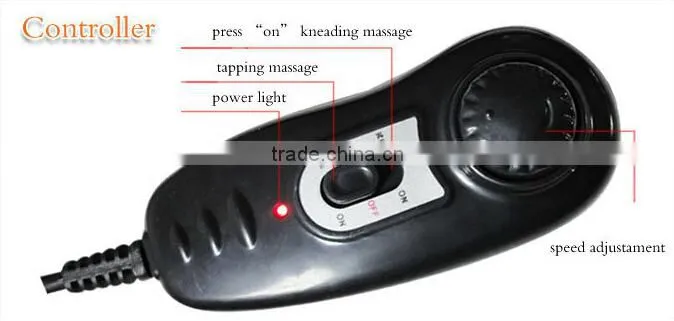 Portable Neck&Back Massage Cushion with Knocking and Kneading Function