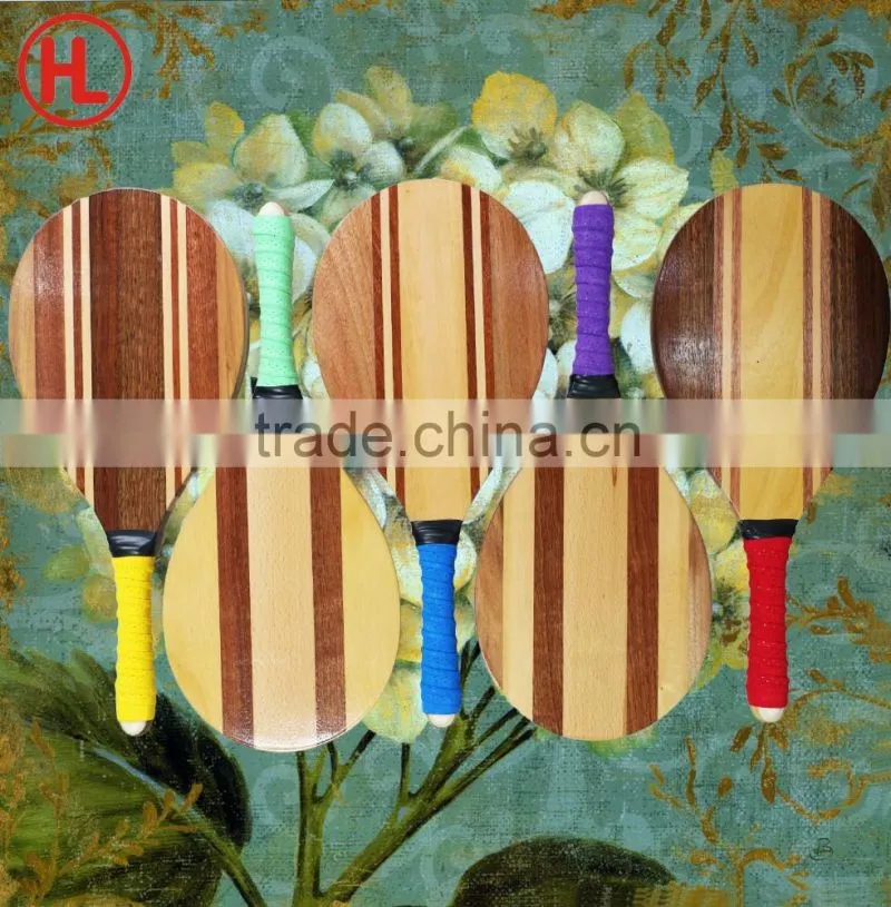 Frescobol game brand new panel solid wood beach tennis racket/beach bat/beach paddle