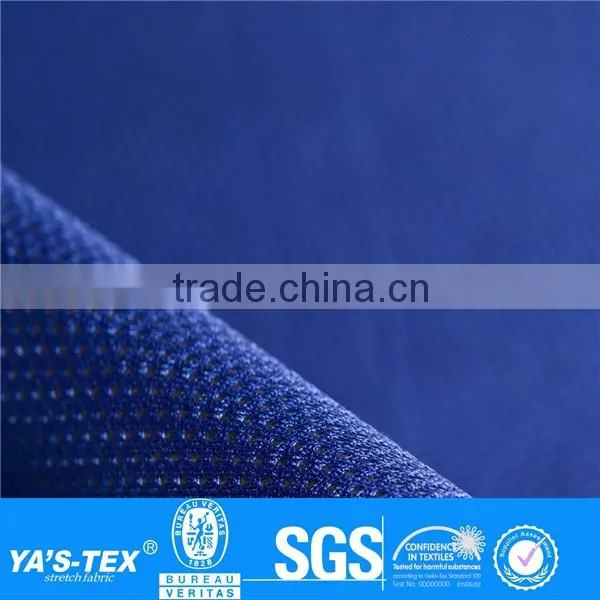 deep blue mesh 2 layer laminated sportwear fabric for wholesale