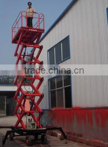 1.35~18m, 0.3 ton double scissor lift table /mini scissor lift table /electric motorcycle lift table